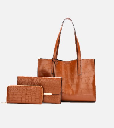 Fashion Europe And The United States International Fan Handbag - Brown