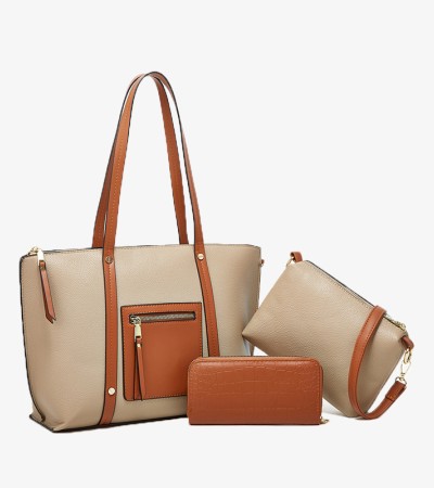 New women's casual fashion crossbody single shoulder handbag - khaki
