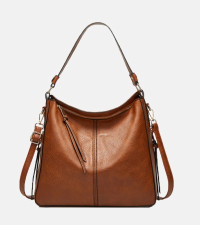 New Middle-Aged Women's Single Shoulder Straddle Bag - Brown