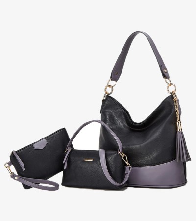 Large capacity all-in-one crossbody bag - Black